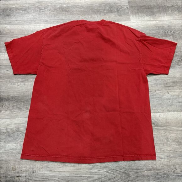 Vtg Y2K Spitfire Wheels Skater Flame T-Shirt Red Logo Grunge Size XL - Picture 4 of 6